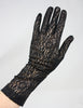 Vintage 60's Black Lace Gloves