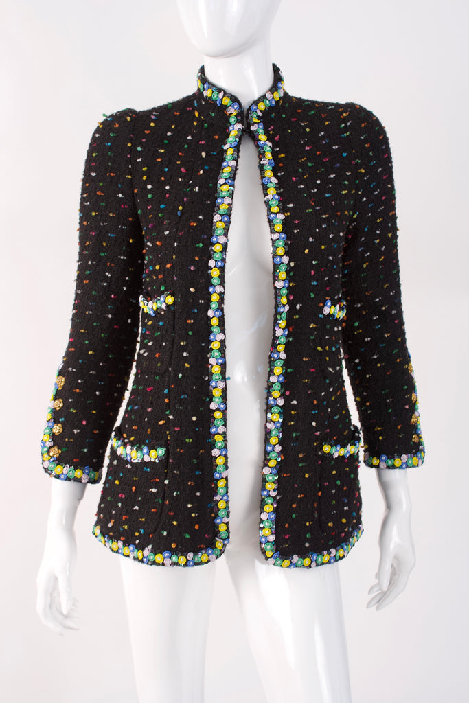 Rare Vintage CHANEL Beaded Boucle Jacket at Rice and Beans Vintage