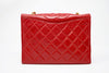 Vintage CHANEL Red Quilted Flap Bag