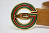 Vintage 70's GUCCI Enamel Logo Belt